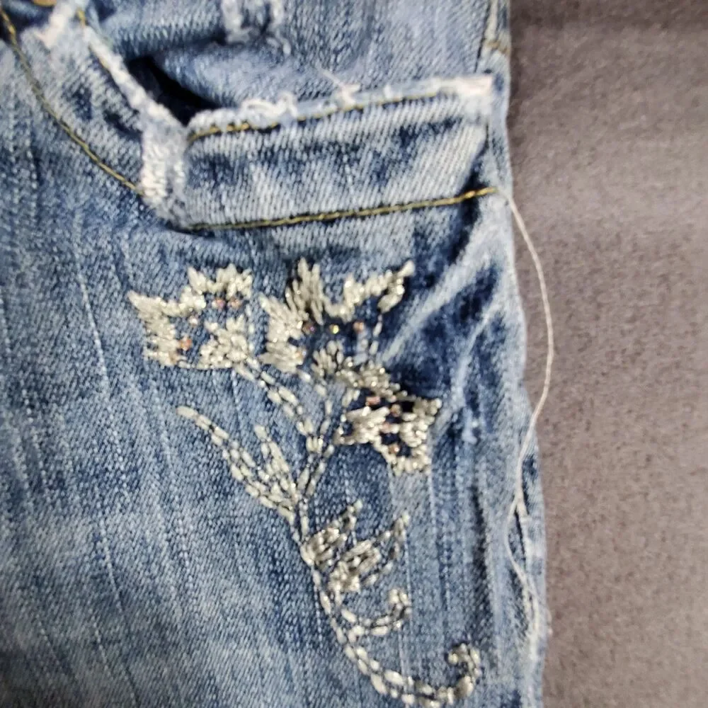 American Eagle Jeans Womens Size 4 Regular Stretch Skinny Flare Blue